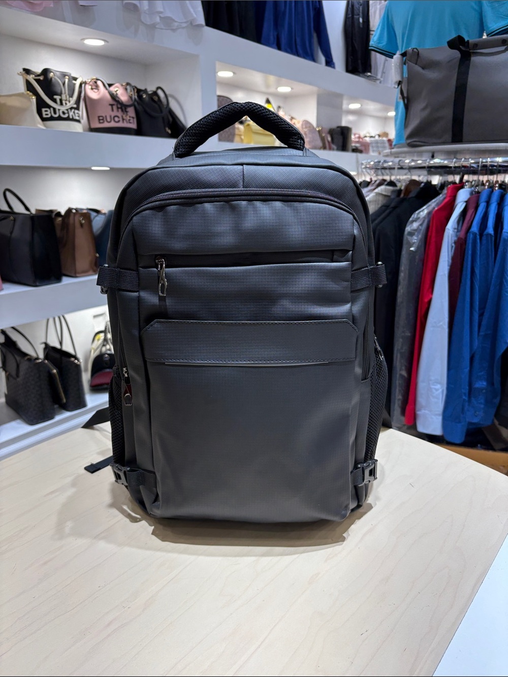 Men's Gray Tech Backpack